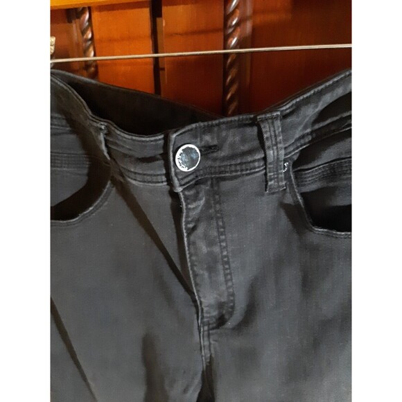 Seven7 Women's 18W Black Stretch Tummyless Straight Leg Denim Jeans - Picture 2 of 9